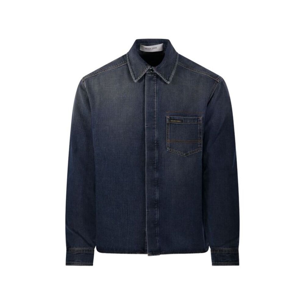 Golden Goose Men Denim Cotton Shirt